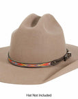 Red Stitch Leather Cowboy Hat Band