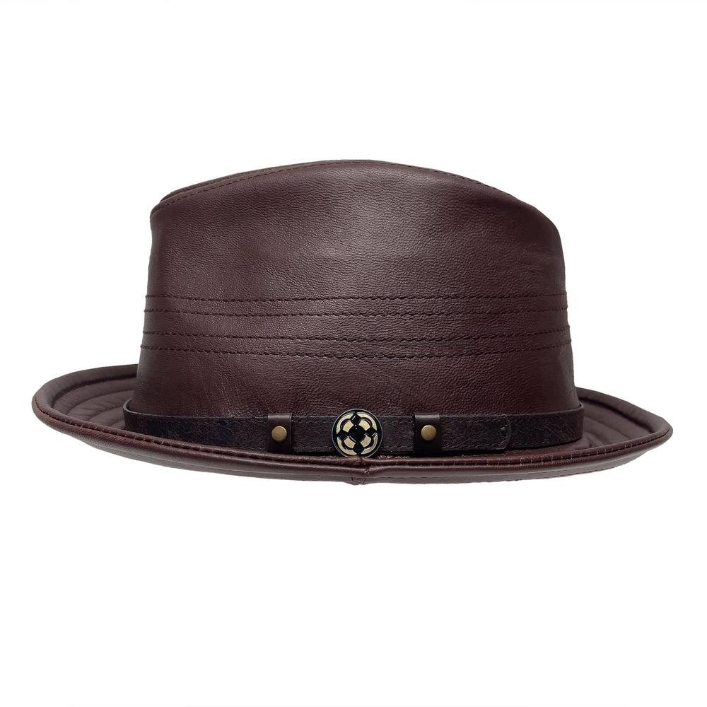 A side view of balboa brown hat