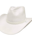 Blizzard White Leather Cowboy Hat by American Hat Makers