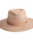 Bondi Oatmeal Wide Brim Felt Fedora Hat by American Hat Makers