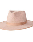 Bondi Oatmeal Wide Brim Felt Fedora Hat by American Hat Makers