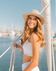 Suede Breeze Latte Sun Hat by American Hat Makers