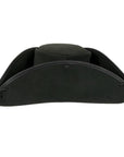 A side view of a Blackbeard Pirate Cowhide Leather Hat