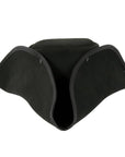A front view of a Blackbeard Pirate Cowhide Leather Hat