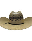 A back view of Cisco Yellowstone Wide Brim Straw Hat