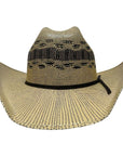 A front view of Cisco Yellowstone Wide Brim Straw Hat