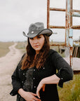 Cyclone Asphalt Leather Cowboy Hat by American Hat Makers