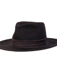 Jawa Black Wide Brim Felt Fedora by American Hat Makers