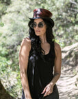 Hampton Napa Vino Leather Top Hat by American Hat Makers