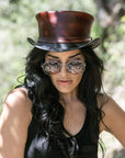 Hampton Napa Vino Leather Top Hat by American Hat Makers