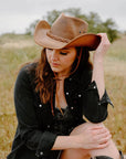 Hollywood Copper Leather Cowboy Hat by American Hat Makers