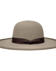 A side view of a Josey Brown Felt Cowboy Hat 