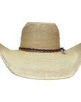 A front view of a Roper Natural Straw Hat