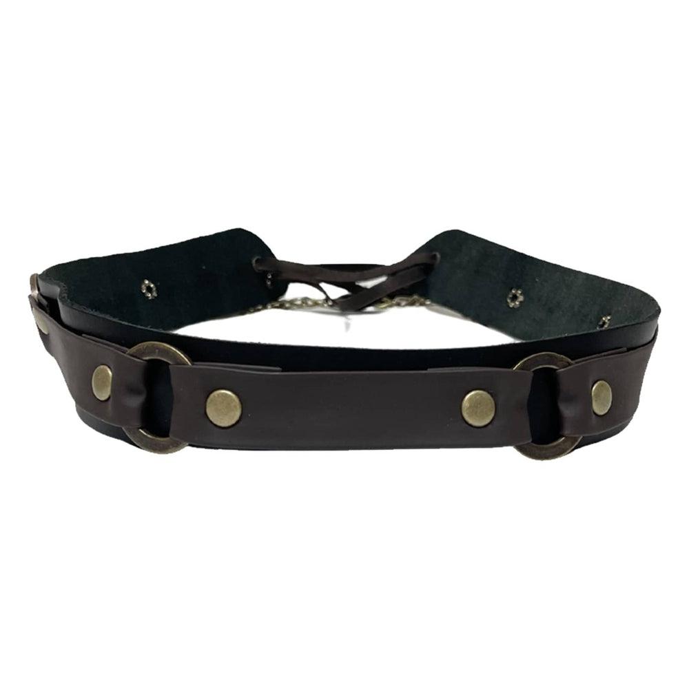 Leather Hat With Metal Buckle Adjustable Metal Buckle Face Cap