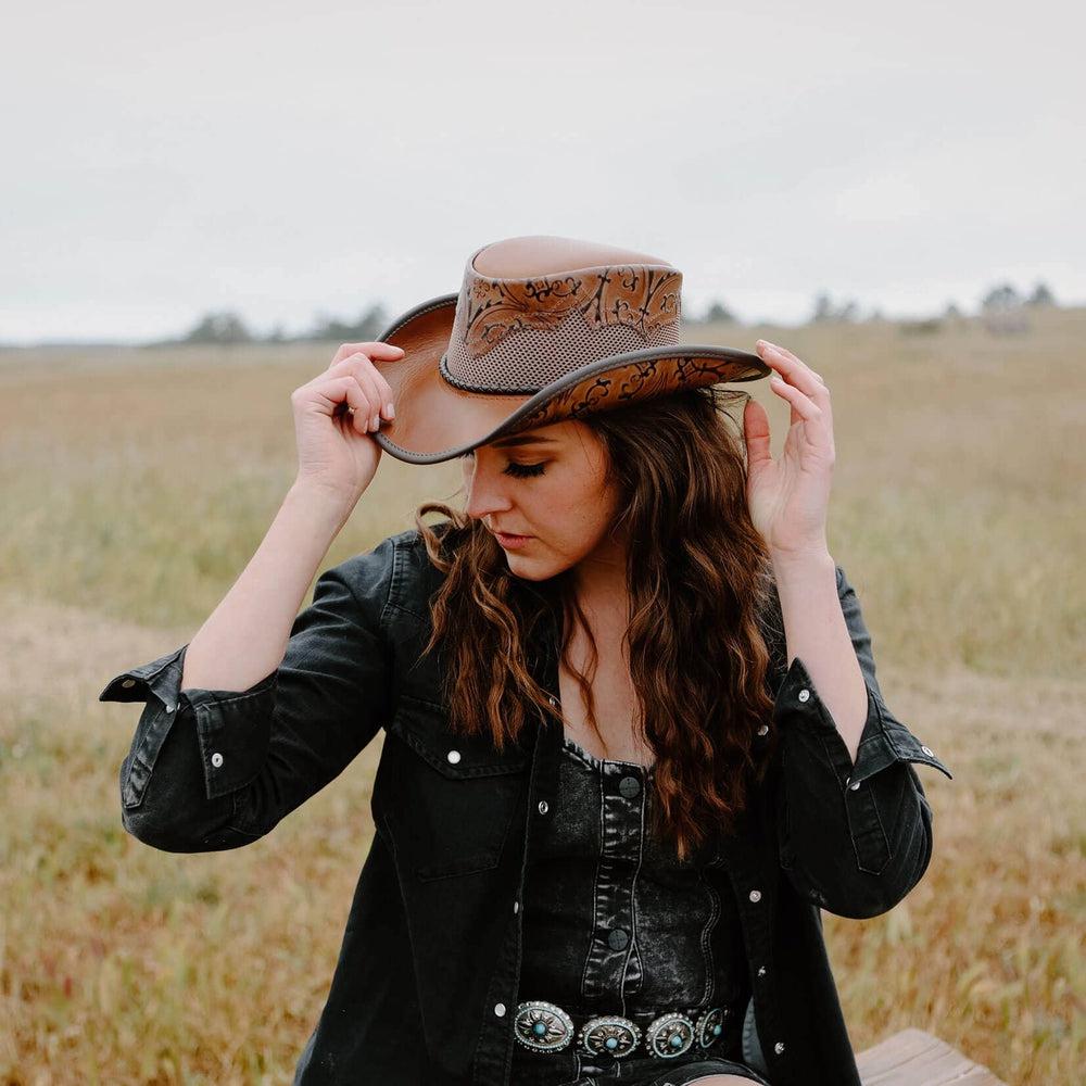 Good Cowboy Hat-BUFFALO Leather Cowboy hat,Custom Cowboy Hat,Cowboy Hat Woman,