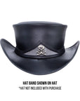 Black Band with Bold Skull and Crossbones by American Hat Makers