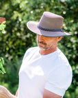 Soaker Brown Mesh Sun Hat by American Hat Makers
