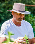 Soaker Eggshell Mesh Sun Hat by American Hat Makers - Hover