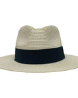 A front view of a Sunday Cream Straw Sun Hat