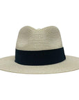 A front view of a Sunday Cream Straw Sun Hat