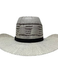 A back view of a Trail Boss Straw Cowboy Hat 