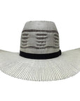 A front view of a Trail Boss Straw Cowboy Hat