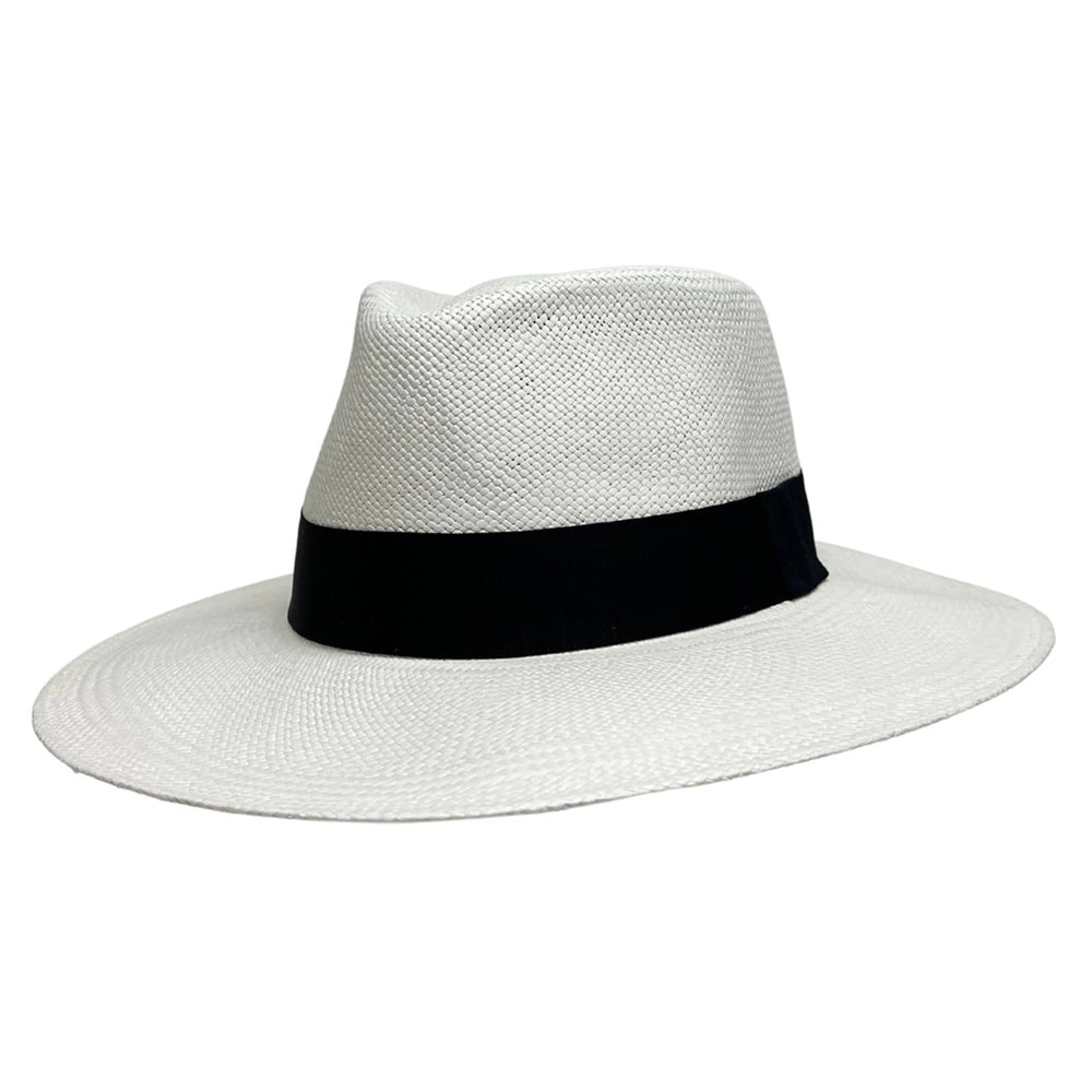 White Panama Fedora Hat - Medellin