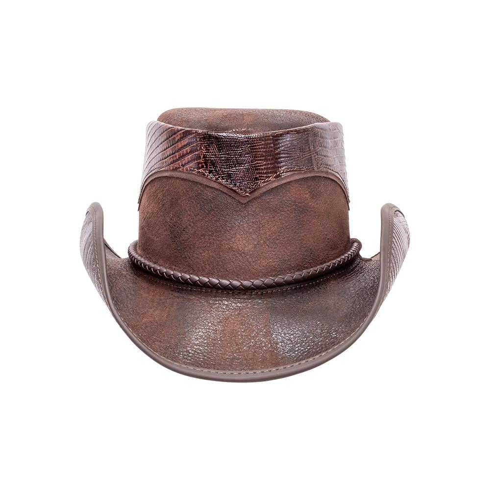 Wombat Outback Hat - Soft Brown Leather Hat