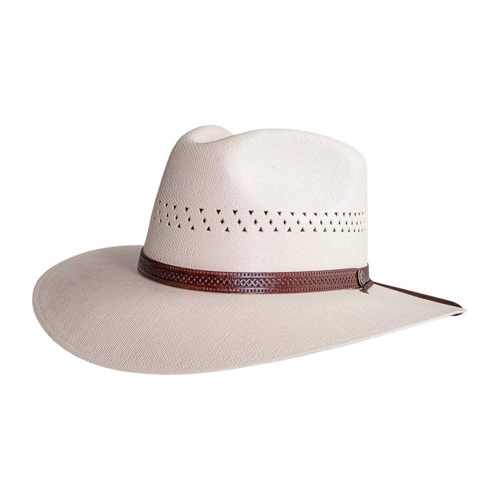 Barcelona | Womens Cream Wide Brim Firm Straw Sun Hat  display picture 1