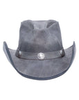 Cyclone Asphalt Leather Cowboy Hat with 3" Brim and 4" Crown by American Hat Makers