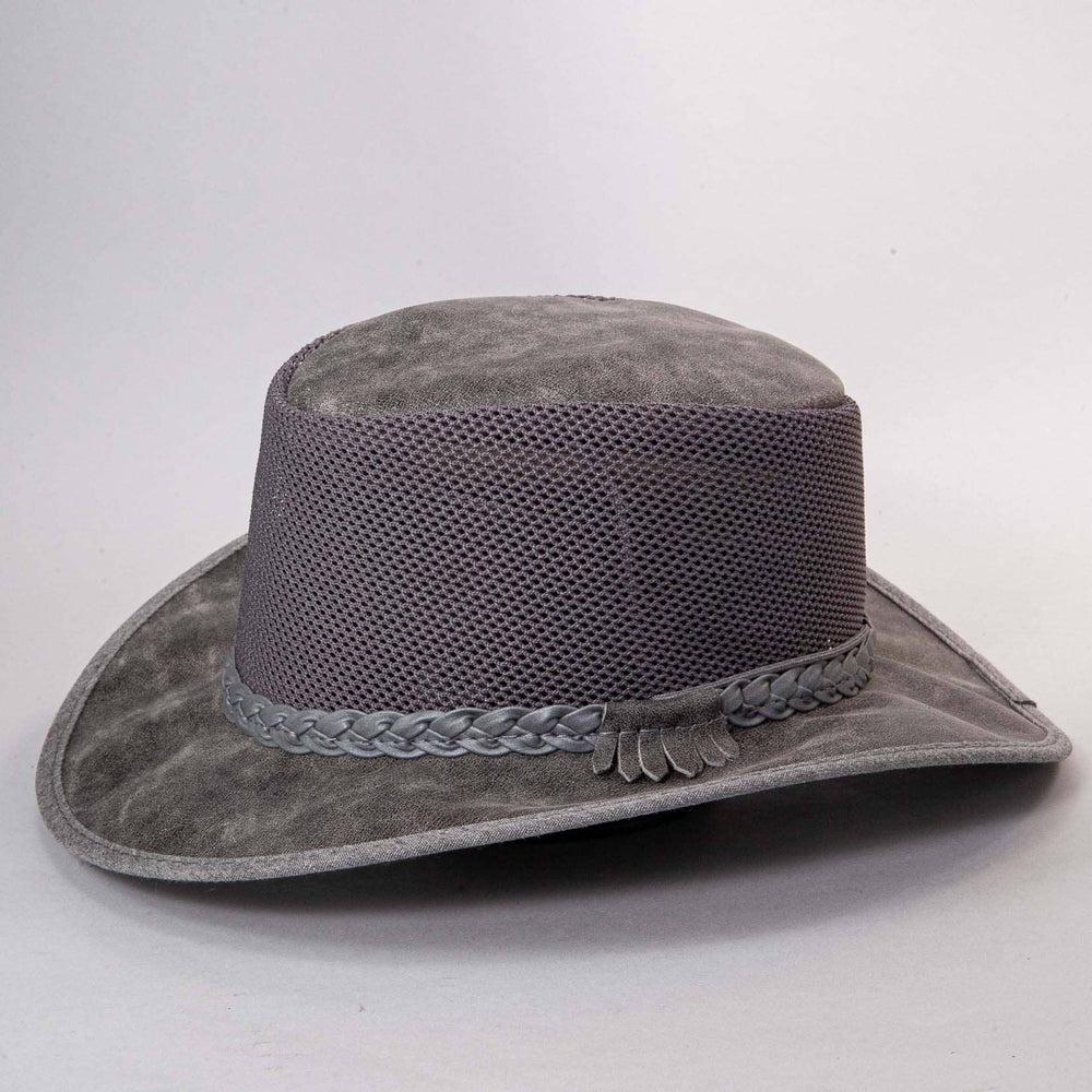 Breeze Bomber Grey Mesh Sun Hat by American Hat Makers