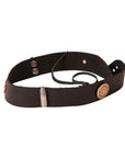 An angle view of a Bullet Black Hat Band