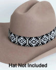 carson black beaded band by american hat makers