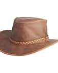 Crusher Copper Outback Leather Hat by American Hat Makers