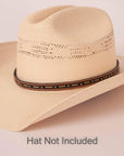 A side view of a Dillon Black Hat Band