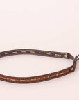A side view of a Dillon Brown Hat Band