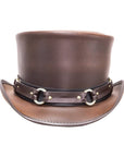 El Dorado Brown Top Hat with SR2 Band by American Hat Makers