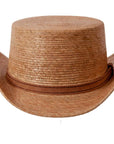 A front view of Everglades Straw Palm Top Hat 