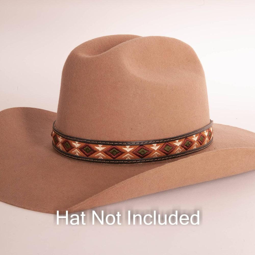 Firedance | Leather Cowboy Hat Band by American Hat Makers