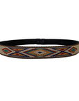 Front view of a Native American Western cowboy hat band