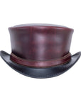 Hampton Napa Vino Leather Top Hat by American Hat Makers