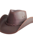 Hollywood Brown Leather Cowboy Hat by American Hat Makers