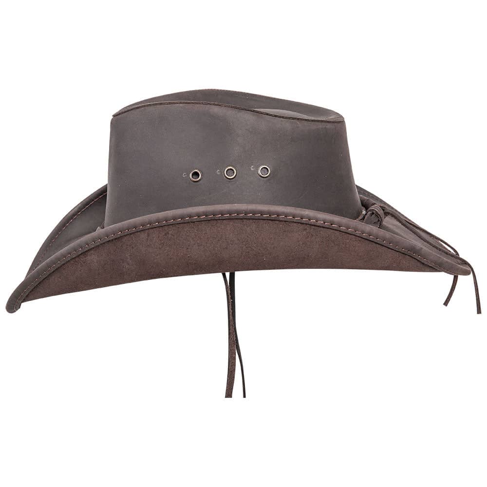 Hollywood Brown Leather Cowboy Hat by American Hat Makers