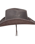 Hollywood Brown Leather Cowboy Hat by American Hat Makers