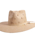 A right view of Lena cream straw sun hat