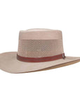 Mens Cream Straw Gambler Hat - Madrid
