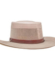 Madrid Straw Pork Pie Cream Sun Hat by American Hat Makers