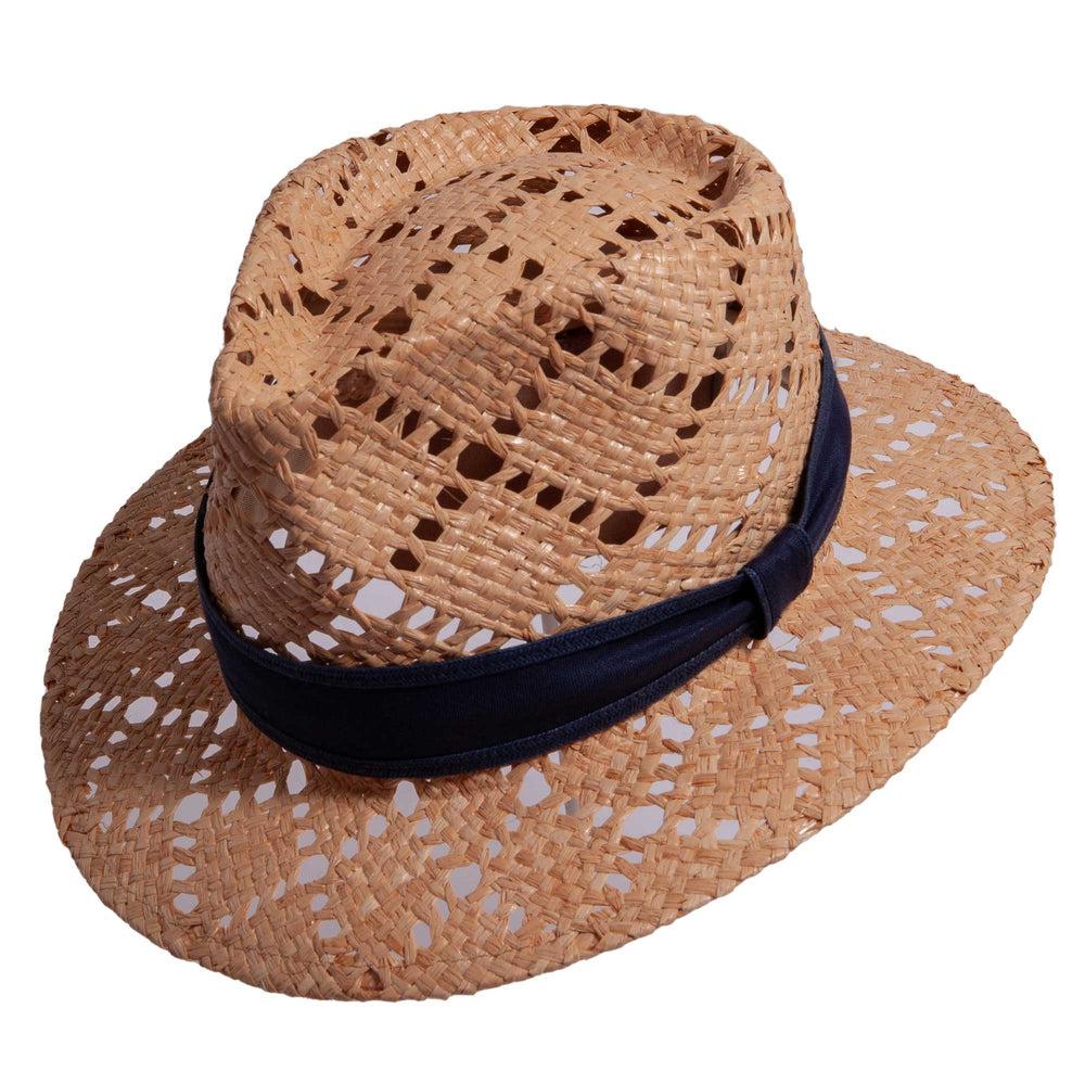 Milan | Womens Straw Fedora Hat by American Hat Makers