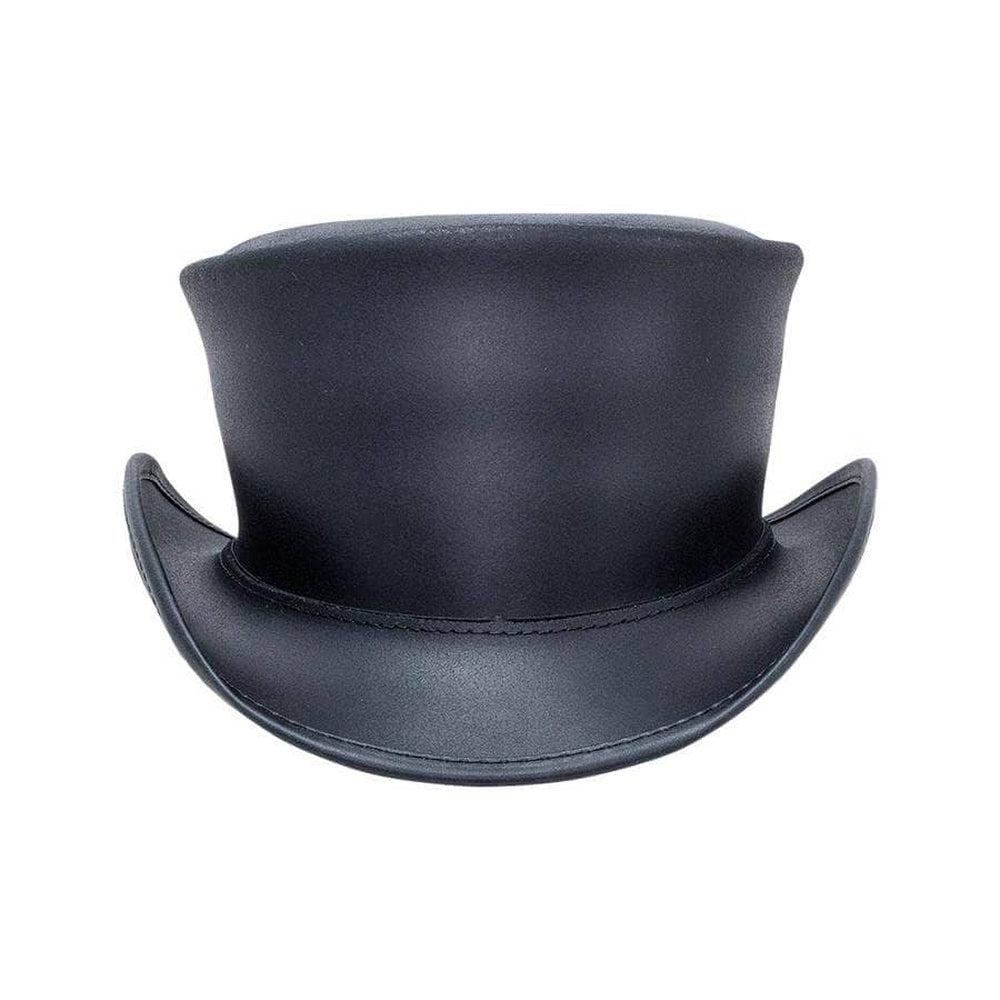 Unbanded Marlow Black Finished Top Hat by American Hat Makers