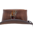 Marlow Brown Finished Top Hat with LT Band by American Hat Makers